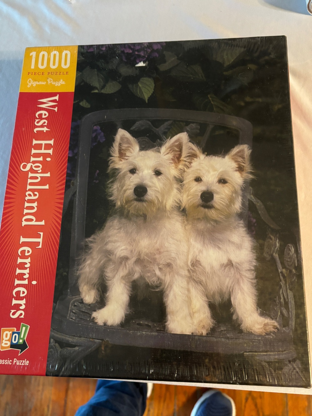 West Highland Terriers 1000-Piece Jigsaw Puzzle - New Sealed